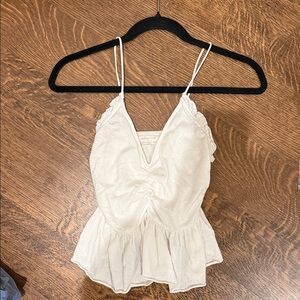Urban Outfitters Cream Ruffle Camisole